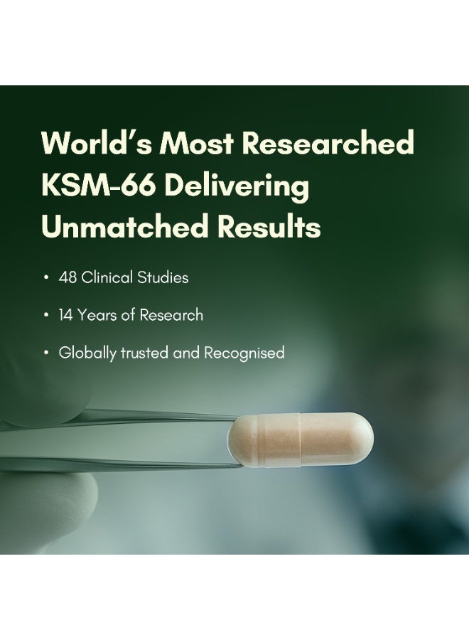 راسايانام اشواغاندا ksm66 500 ملغ - 60 كبسولة - Image 2